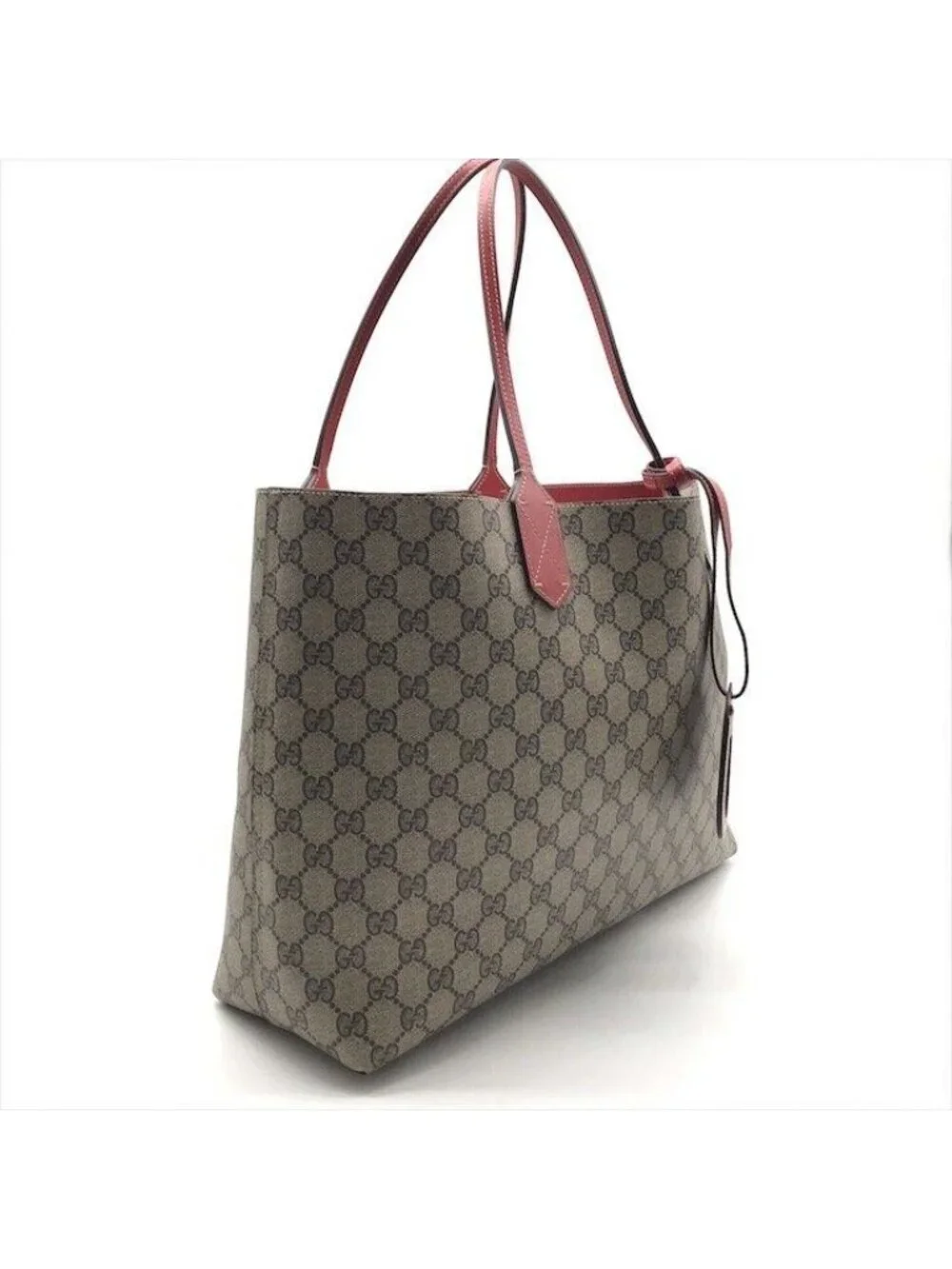 Gucci Tote GG Supreme Reversible Vintage Beige